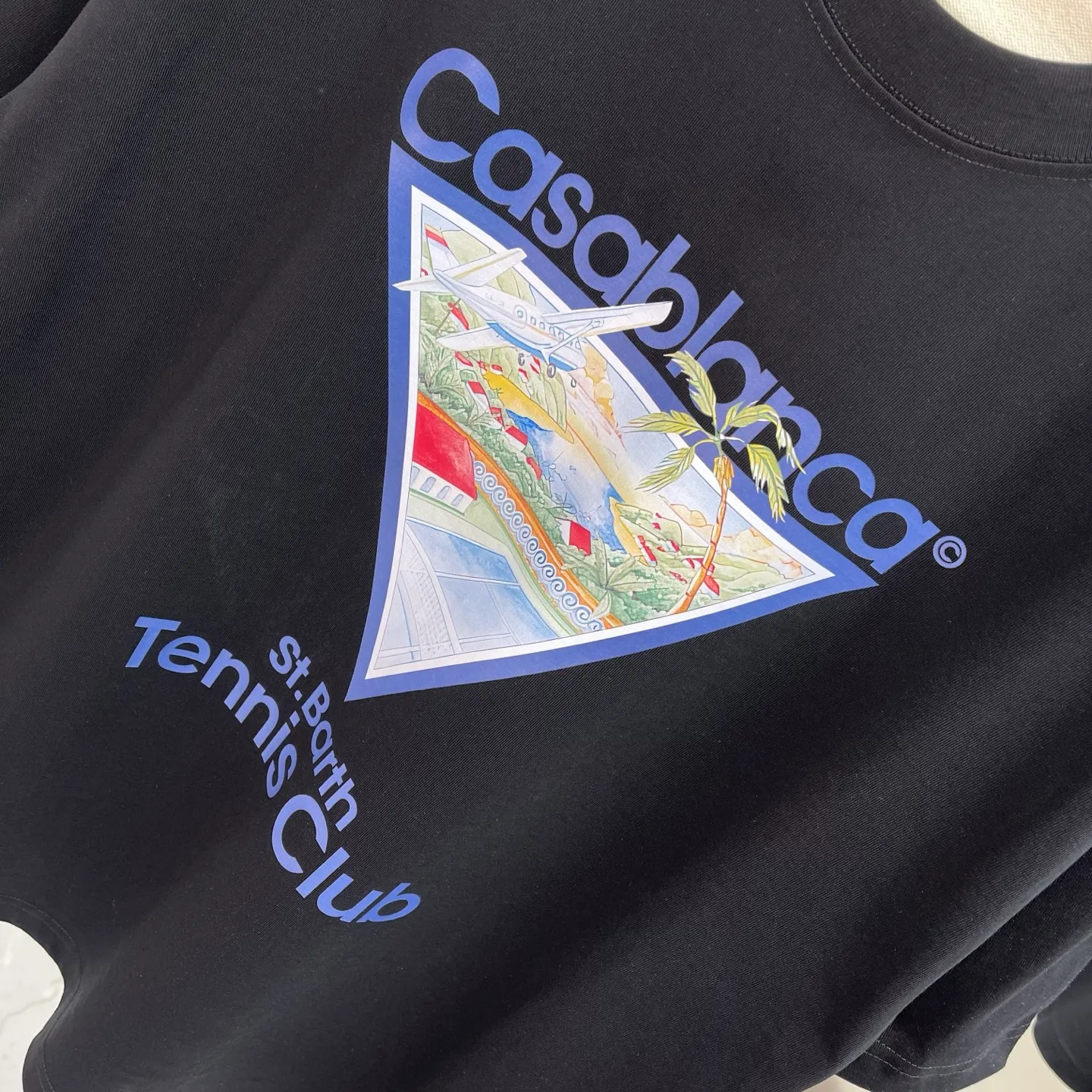 25ss New Arrival Casablanca Classic Series T ～ ， ， 。 ， Classic ， In Stock ！ ：White Black Royal Blue Light Blue Size：S M L XL XXL